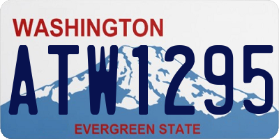 WA license plate ATW1295