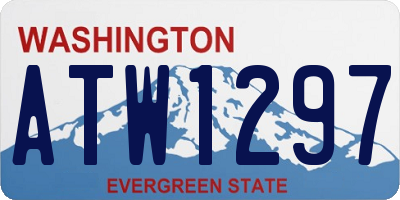 WA license plate ATW1297