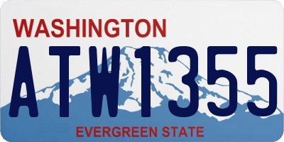 WA license plate ATW1355