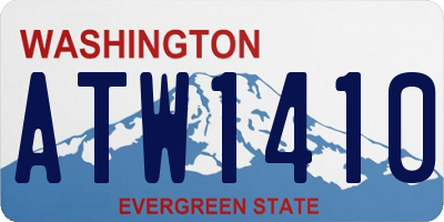 WA license plate ATW1410