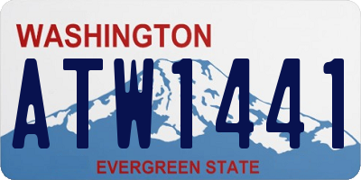 WA license plate ATW1441