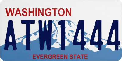 WA license plate ATW1444