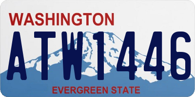 WA license plate ATW1446