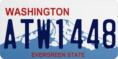 WA license plate ATW1448
