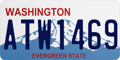 WA license plate ATW1469