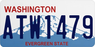 WA license plate ATW1479