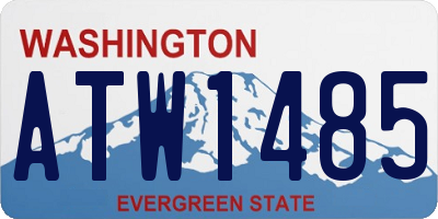WA license plate ATW1485