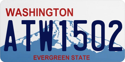 WA license plate ATW1502