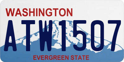 WA license plate ATW1507