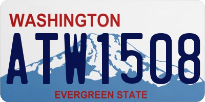 WA license plate ATW1508