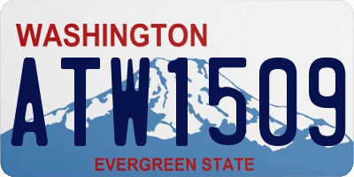WA license plate ATW1509