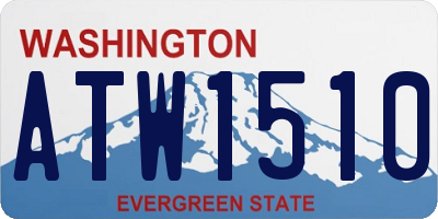 WA license plate ATW1510