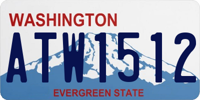 WA license plate ATW1512