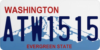 WA license plate ATW1515