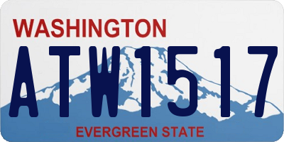 WA license plate ATW1517
