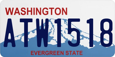 WA license plate ATW1518