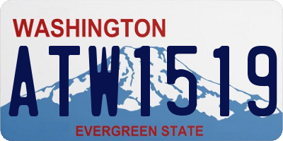 WA license plate ATW1519