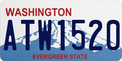 WA license plate ATW1520