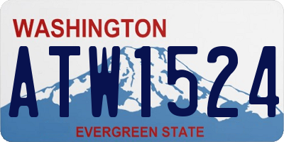 WA license plate ATW1524