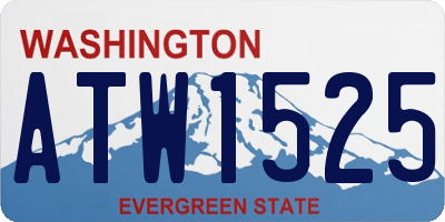 WA license plate ATW1525