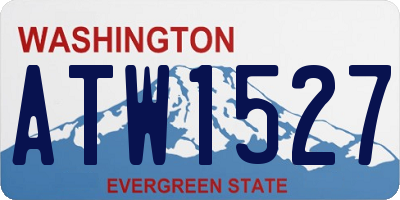 WA license plate ATW1527