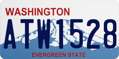 WA license plate ATW1528