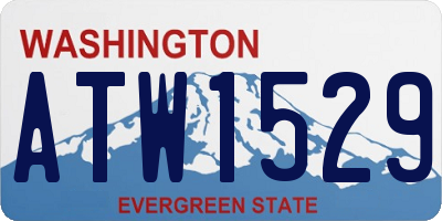 WA license plate ATW1529