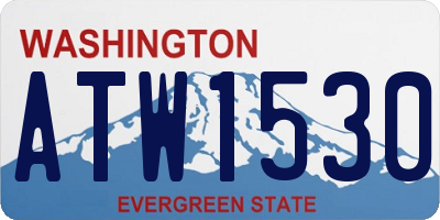 WA license plate ATW1530