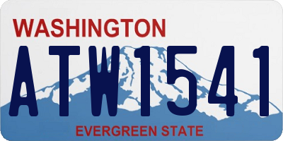 WA license plate ATW1541