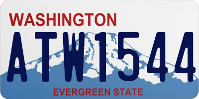 WA license plate ATW1544
