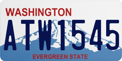 WA license plate ATW1545