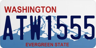 WA license plate ATW1555