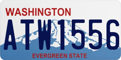 WA license plate ATW1556