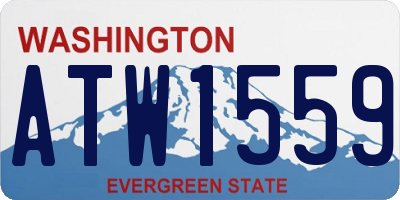 WA license plate ATW1559