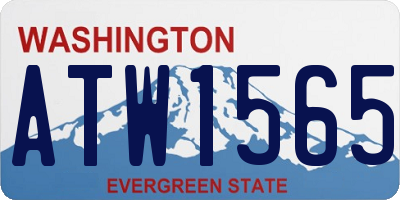 WA license plate ATW1565