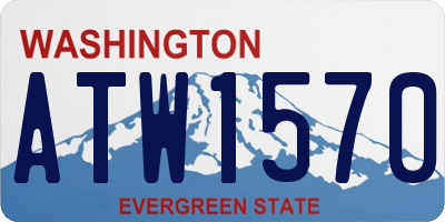 WA license plate ATW1570
