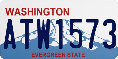 WA license plate ATW1573