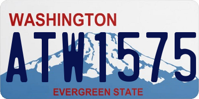 WA license plate ATW1575