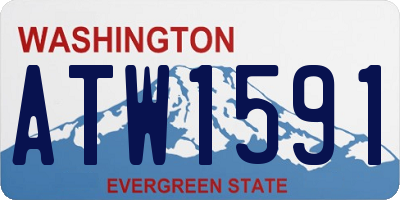 WA license plate ATW1591
