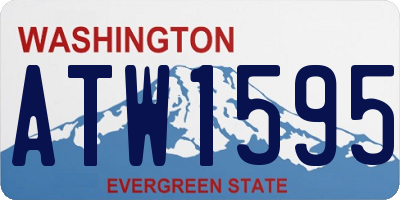 WA license plate ATW1595