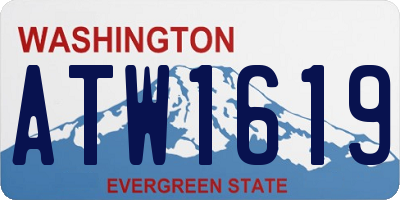 WA license plate ATW1619