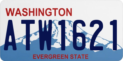 WA license plate ATW1621