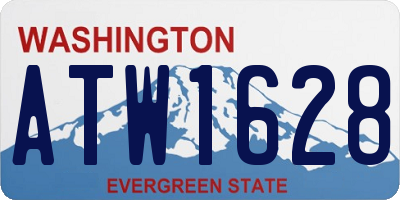 WA license plate ATW1628