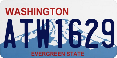 WA license plate ATW1629