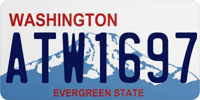 WA license plate ATW1697