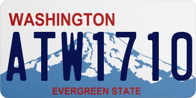 WA license plate ATW1710