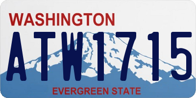 WA license plate ATW1715