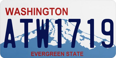 WA license plate ATW1719