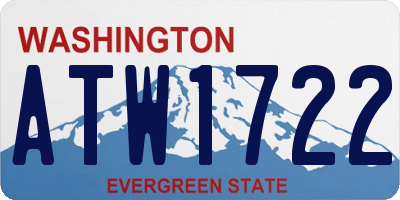 WA license plate ATW1722