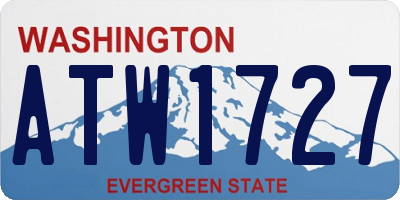 WA license plate ATW1727